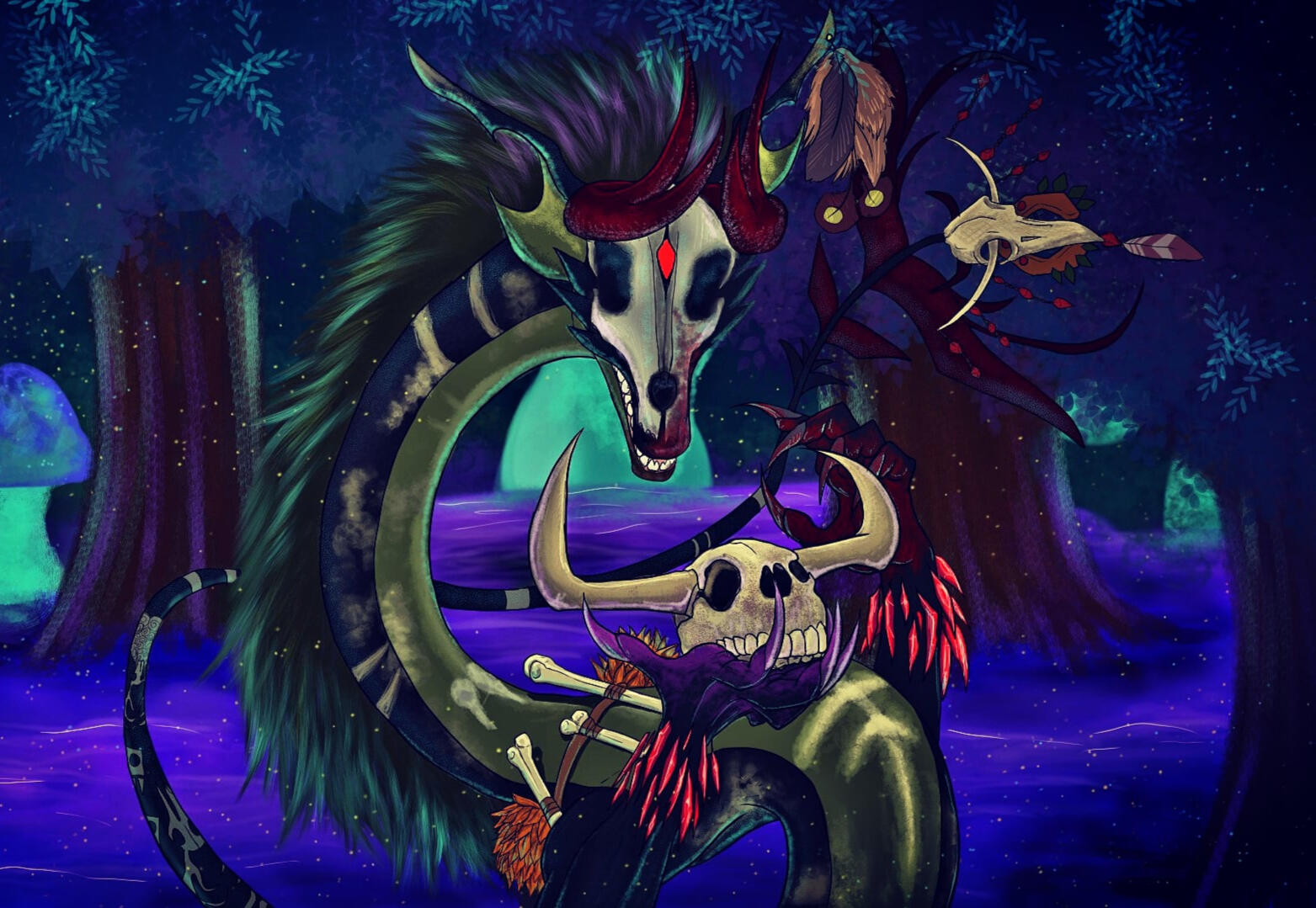 Example of a full body full Background